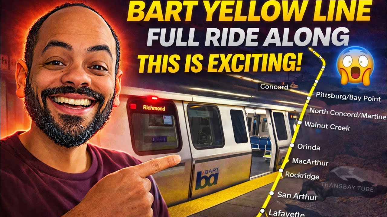 Bart yellow line full ride. 04/24/23. San Francisco ca