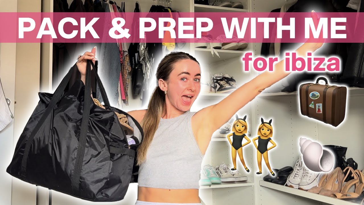 PACK & PREP WITH ME FOR IBIZA | what I'm taking, appointments, DIY lash lift, hauls
