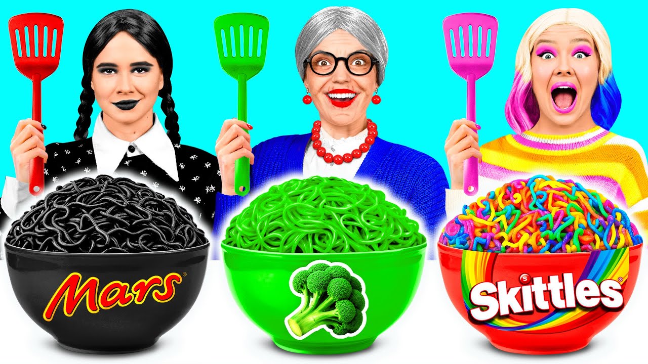 Кулинарный Челлендж: Уэнсдей Против Бабушки | Смешные Кухонные Войны от BaRaDa Gold Challenge