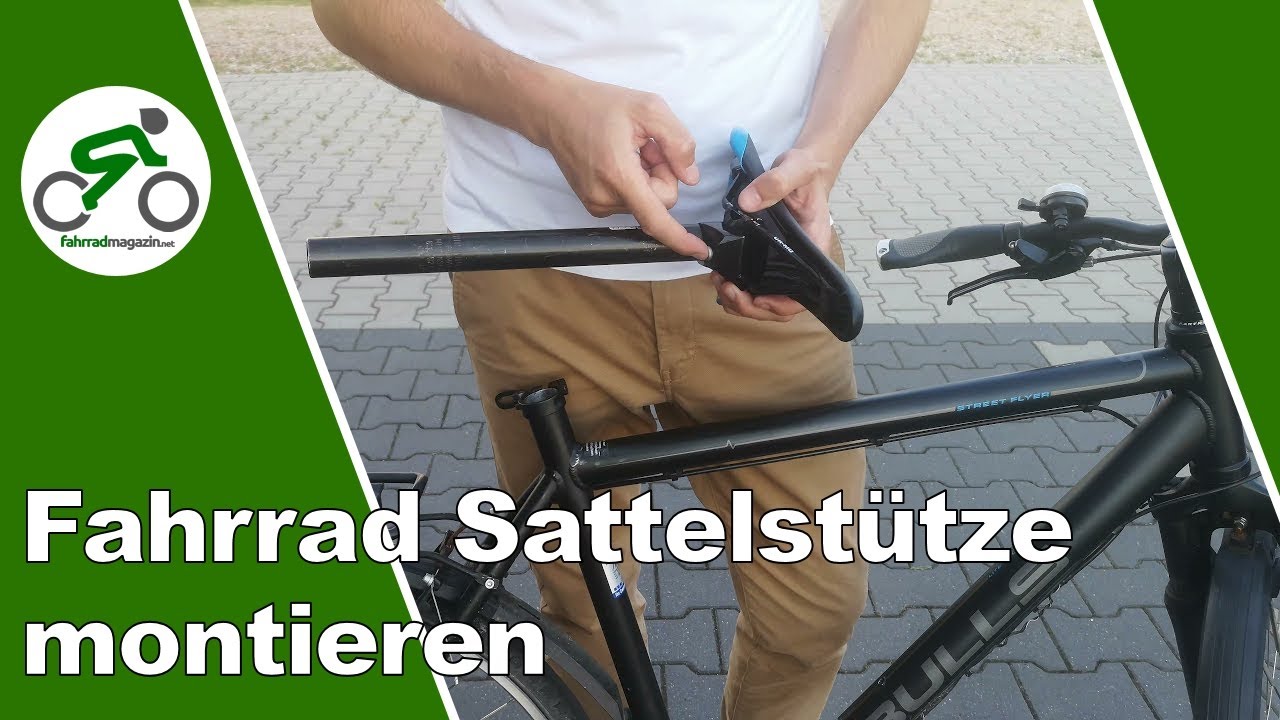 Sattelstütze montieren am Sattel - Drei verschiedene Modelle