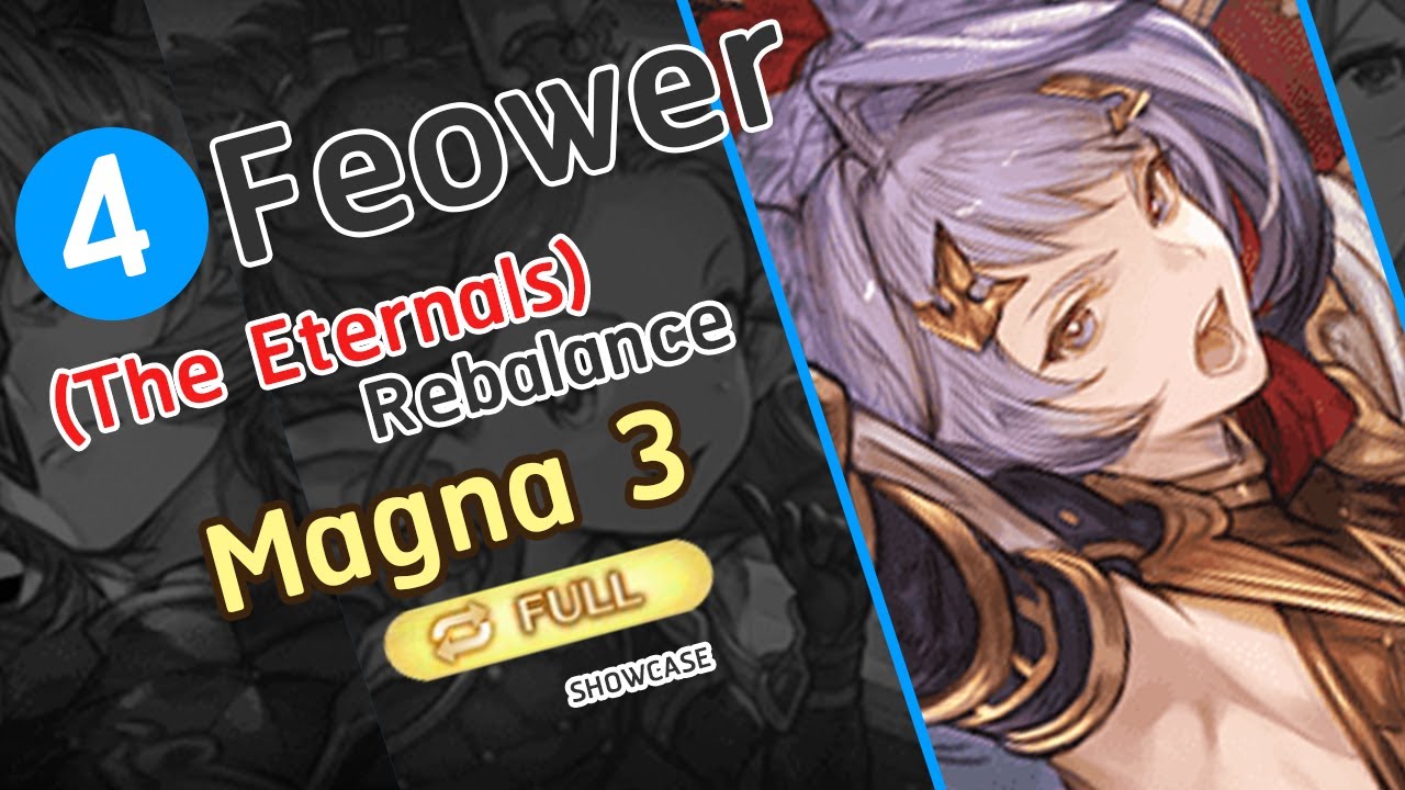 [GBF] Feower Rebalance Full Auto Colossus Ira Omega Water Magna Grid ( Onmyoji Ver.)カトル x マグナ3【グラブル】