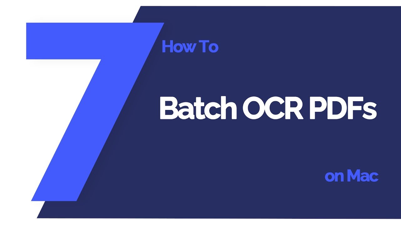 How to Batch OCR PDFs on Mac | PDFelement 7