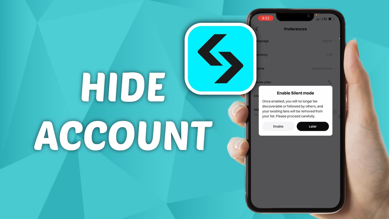How to Hide your Account on Bitget
