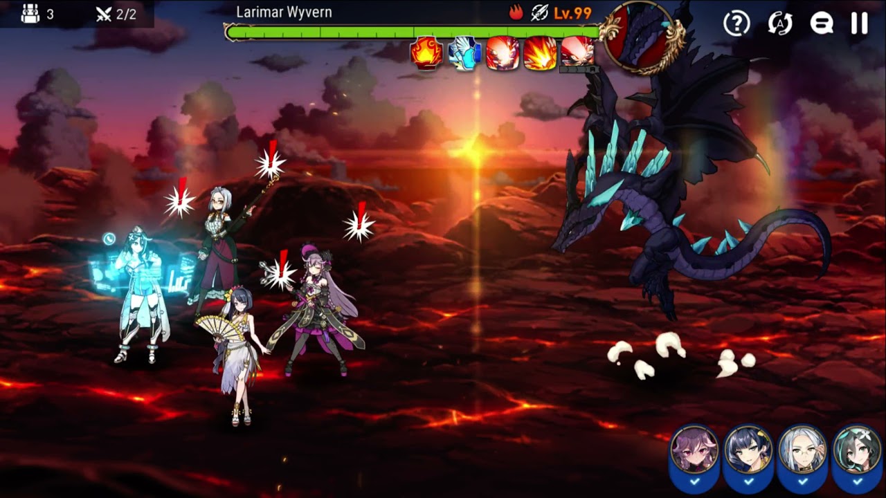 Epic Seven Wyvern 13 One-Shot Sigret + Seaside Bellona + Flan + Singelica 4