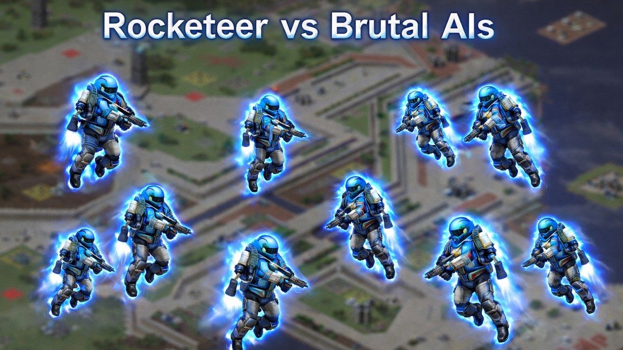 Yuri’s Revenge: US Rocketeer vs Brutal AI 🔥