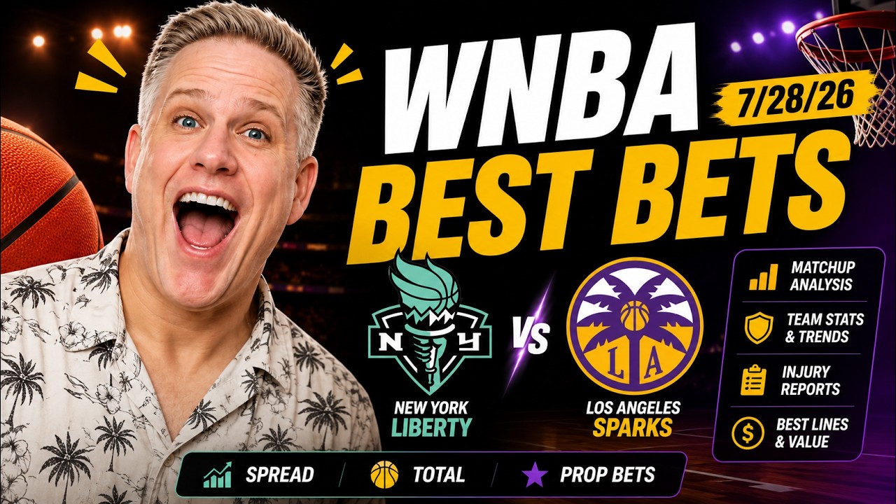 Liberty против Sparks: ставка, которая ВАМ НУЖНА | Лучшие прогнозы на WNBA на 28 июля 2026 г.