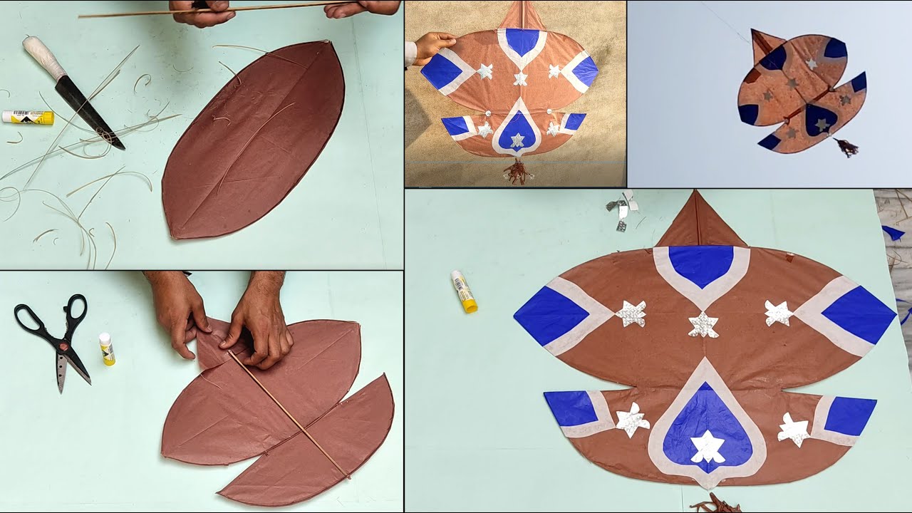 How to make Beautiful tukal patang at home and tukal flying test tutorial - kite crafts - Mr.kites