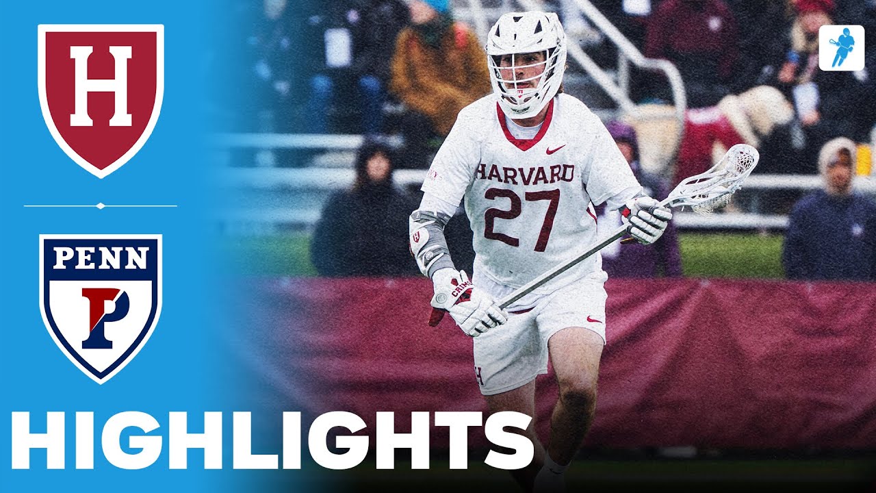 Harvard vs Penn | NCAA College Lacrosse | Highlights - April 12, 2025