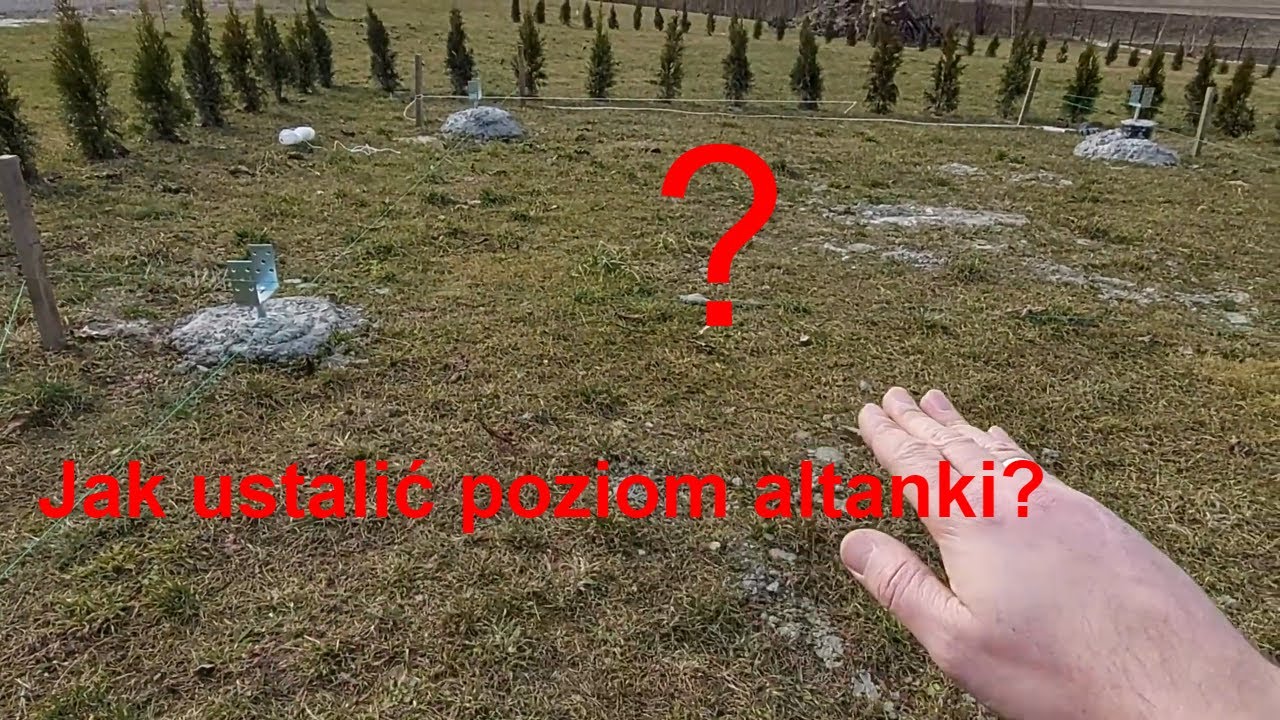 Amator buduje sam altankę w 2022 roku. Mocowanie altany. Część 1/4