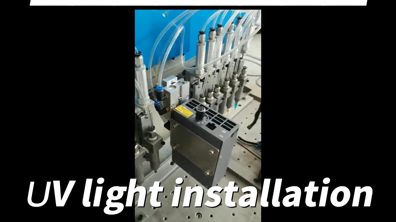 Installation:UV light for 12 color dispensing machine