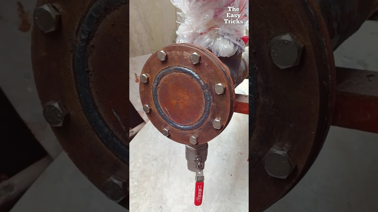 How to Make a Pipeline Blind Flange | Blind Flange Fabrication Step by Step. #shorts #tricks #viral