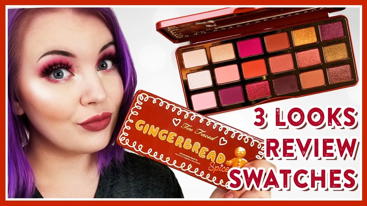 GINGERBREAD SPICE PALETTE | 3 TUTORIALS, REVIEW + SWATCHES