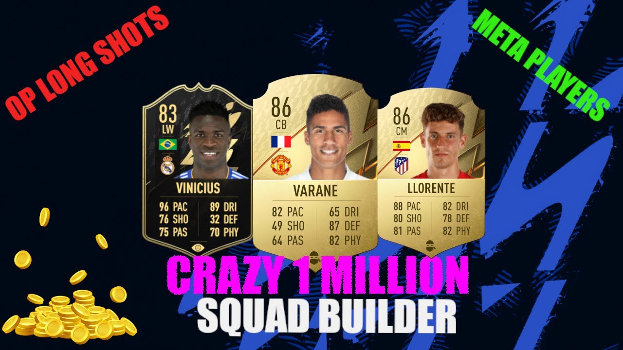BEST 1 MILLION COIN TEAM! OP META PLAYERS!!! -FIFA 22