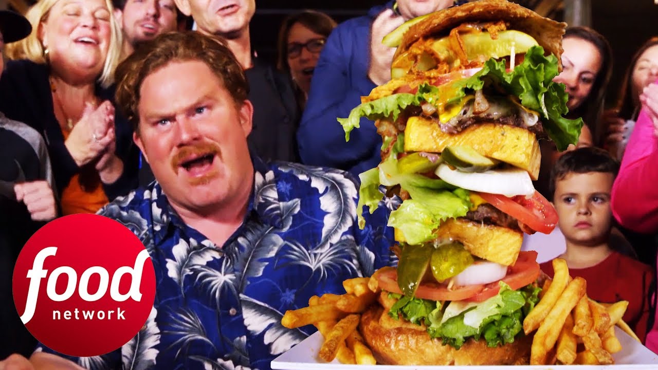 Can Casey Take Down Crabby Joe's 4LB Surf & Turf Challenge? | Man v Food
