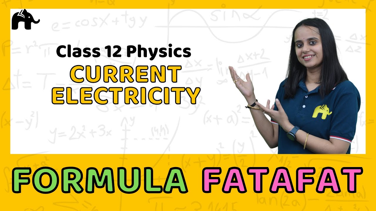 Current Electricity Class 12 Physics Formulas Sheet | Revision List  CBSE NCERT |हिंदी में