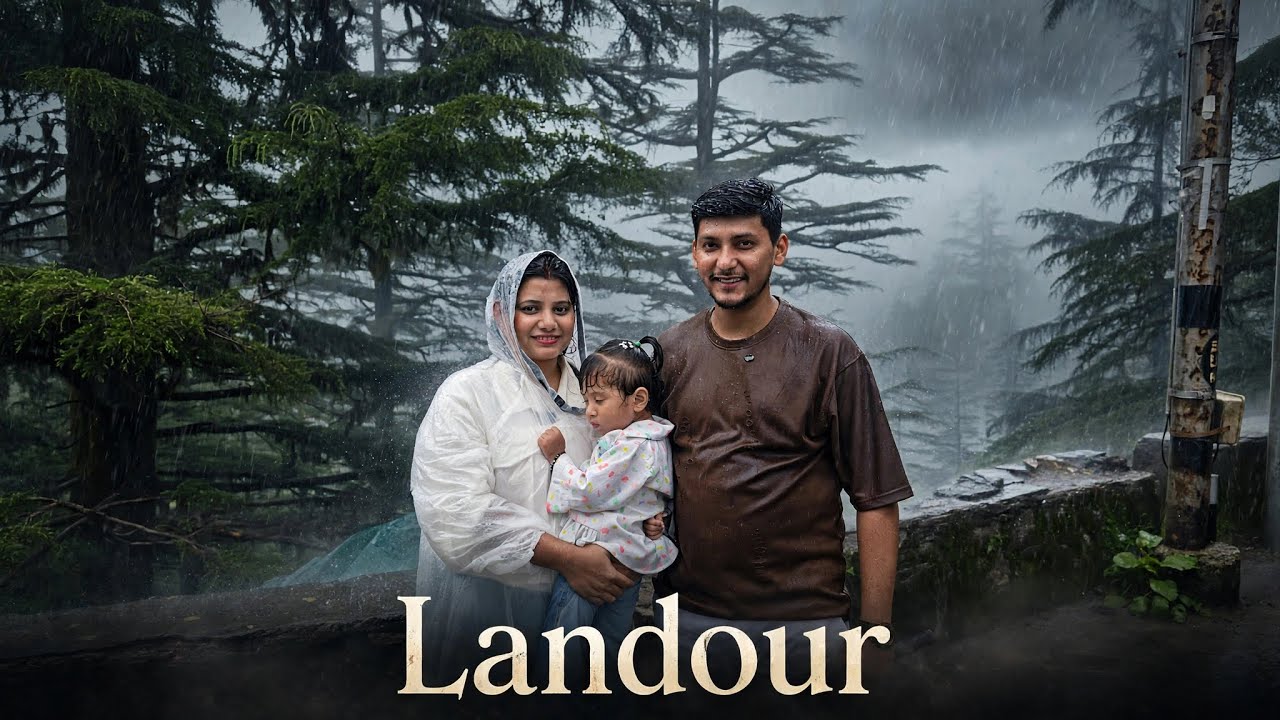 Landour in Heavy Rain 🌧️ | Monsoon in Mussoorie. Day-1 of mussoorie trip 7-8/07/2026