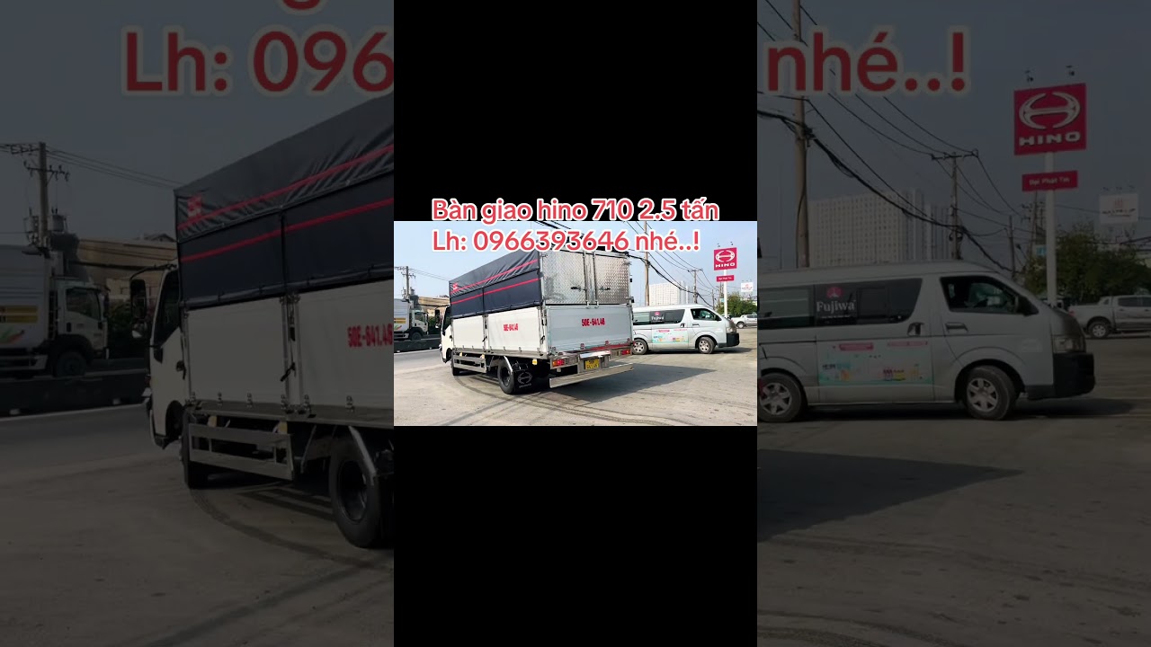 B&agrave;n giao hino 710 2.5 tấn th&ugrave;ng mui bạt nh&ocirc;m #hino2t5, #hino710, #muibatnhom, #phutunghino
