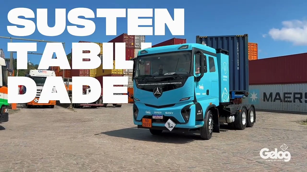 Novo caminhão elétrico da Gelog