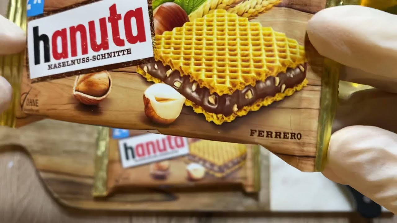 [ASMR] FERRERO HANUTA Wafer Sandwich