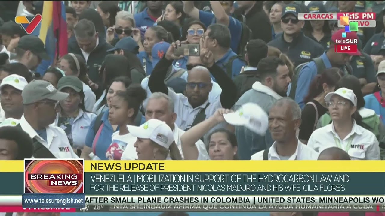 Venezuela | Mobilisation en faveur de la loi sur les hydrocarbures et pour la lib&eacute;ration du pr&eacute;si...