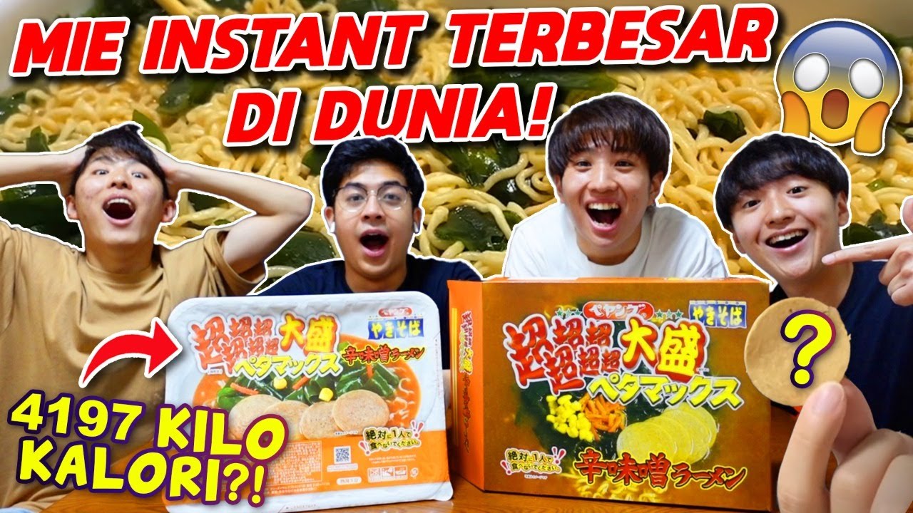 GILE! MUKBANG MIE INSTAN TERBESAR DI DUNIA (4197 KILO CAL)!