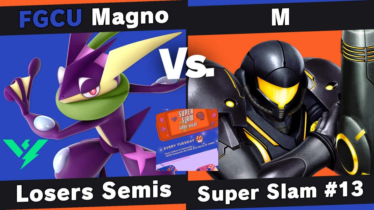 Super Slam 13 - Magno (Greninja) vs M (Samus) - Losers Semis