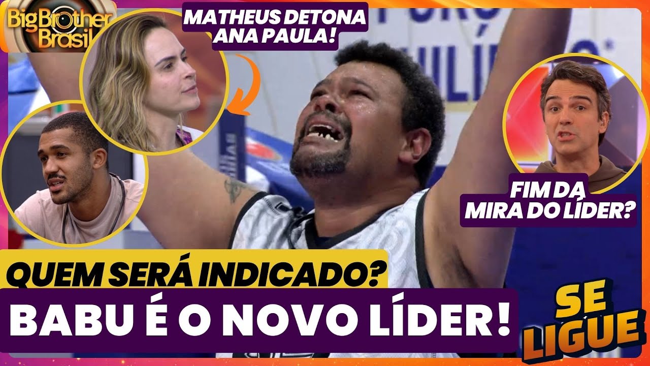 BBB 26 🔥 Prova do Líder: Babu é o novo LÍDER! FIM da Mira do Líder? Matheus detona Ana Paula!
