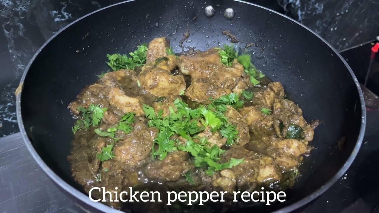 Pepper chicken recipe/ it’s need only 10 minutes / pepper chicken dry recipe quick and easy.