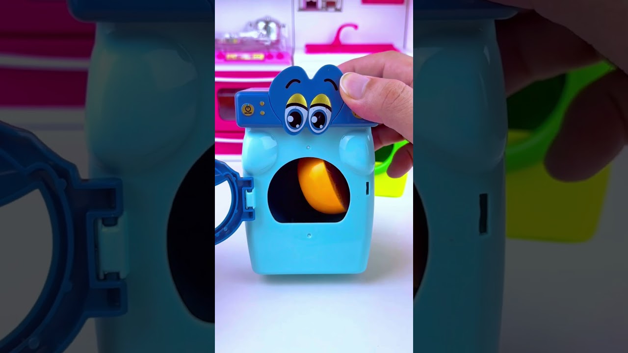 ASMR Unboxing Oranges & Pineapple 🍊 🍍 Toy with Washing Machine Satisfying Toy Sounds #shorts #toys