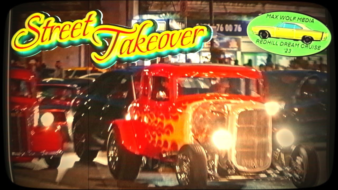 MASSIVE UK STREET TAKEOVER! American Graffiti Cruise Night (7/8)