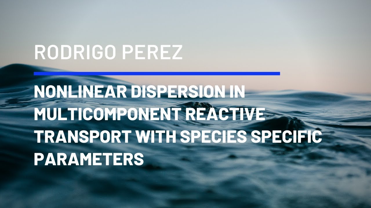 NONLINEAR DISPERSION IN  REACTIVE TRANSPORT WITH SPECIES SPECIFIC PARAMETERS - WEBINAR | UPC