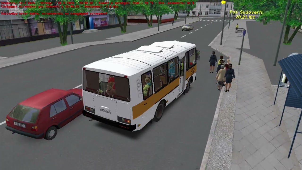 OMSI 2  КАРТА БОЛЬШАЯ ДЕРЕВНЯ ПАЗИК