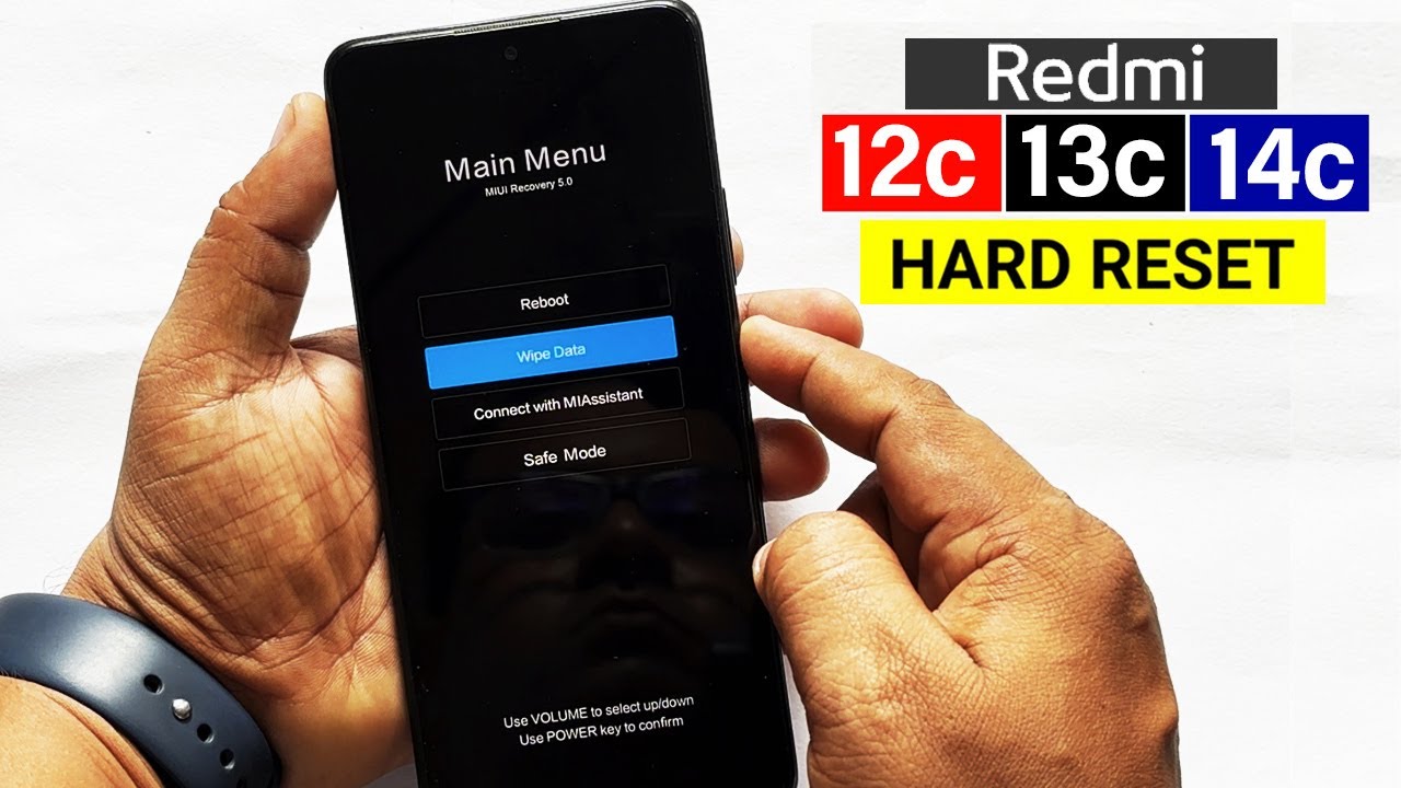 Redmi 12c/ 13c/ 14c : Hard Reset or Screen Unlock with Easy Trick