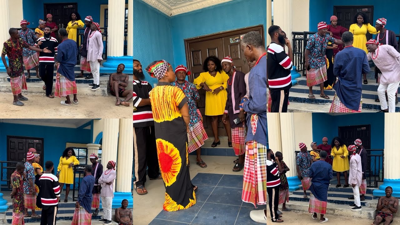 Shocking moment as evïl Onowu wife fight all the elders and stop them from taking the house 