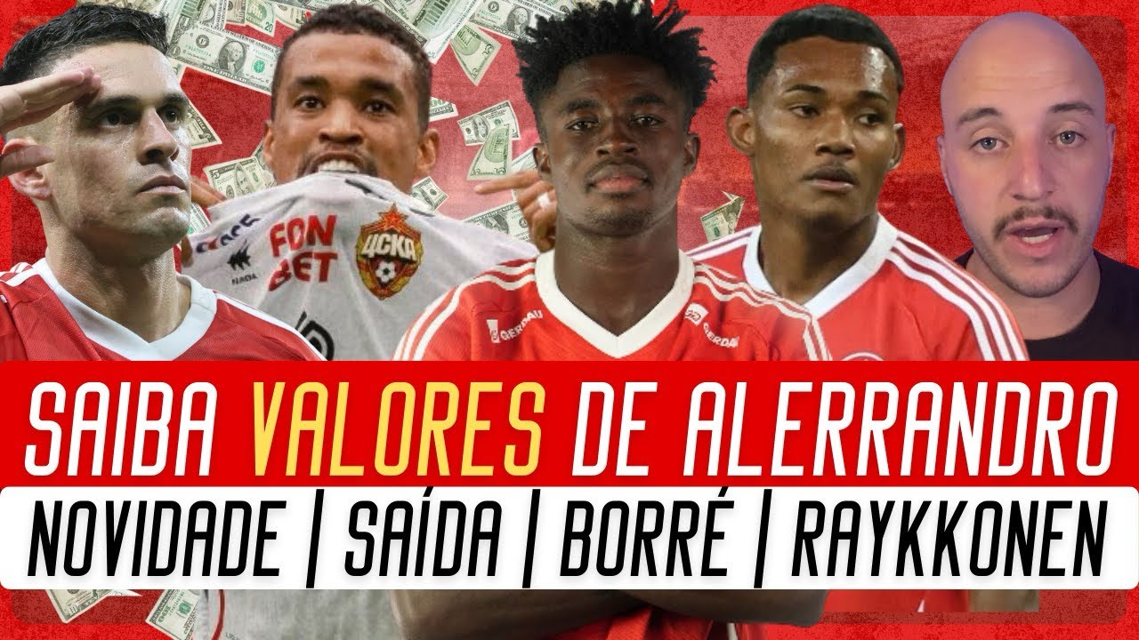 🔴 VALORES DA CONTRATAÇÃO DE ALERRANDRO PELO INTER | UMA SAÍDA  | BORRÉ | RAYKKONEN | NOVIDADE 