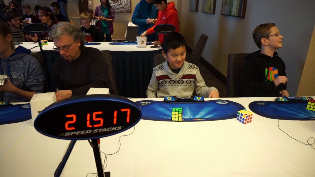 MBL Cuber at Frozen Fingers 2018 Rubik's Cube Competition 3X3