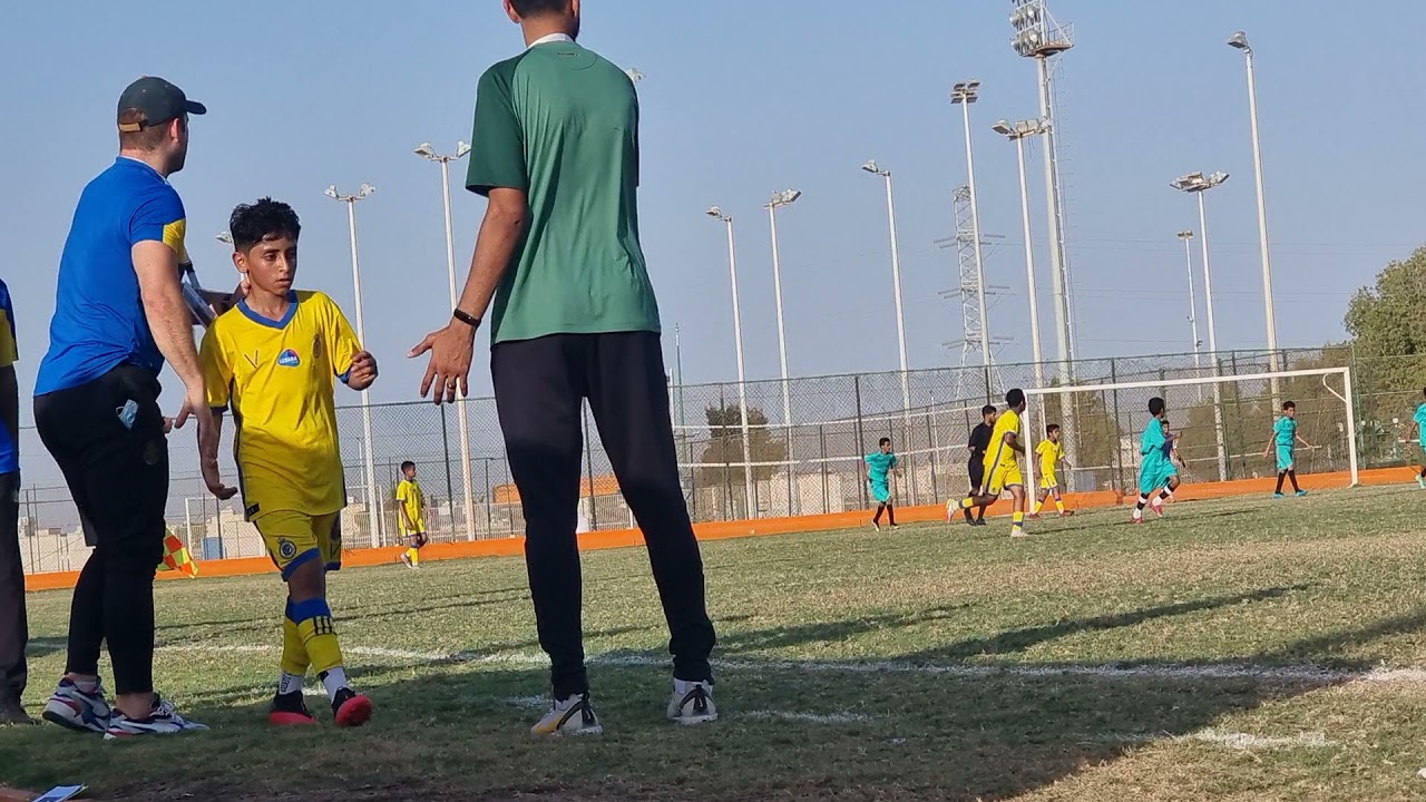 الشوط الثاني  مبارة براعم النصر وبراعم حطين انتهت المباراة بفوز النصر 1\0