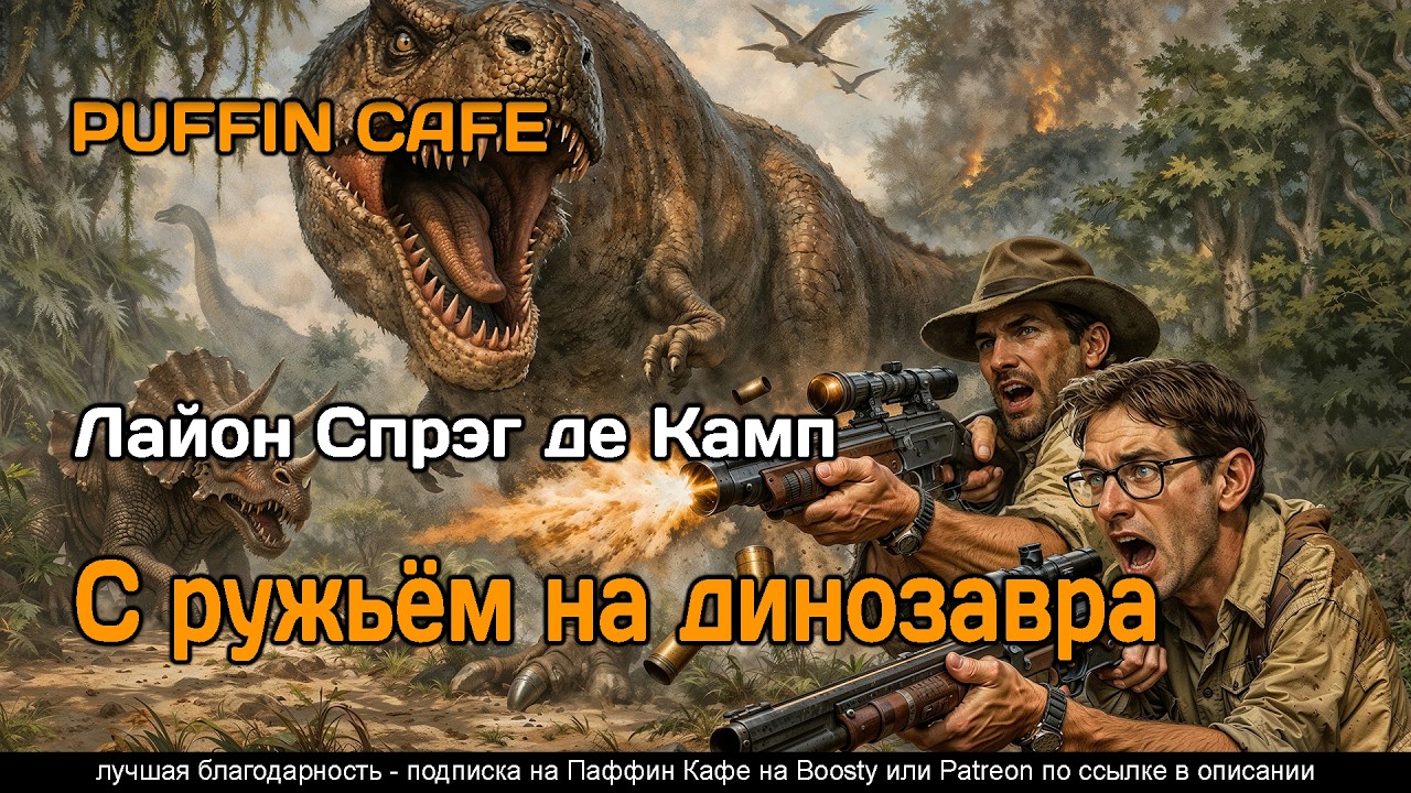 A Gun for Dinosaur 1956 Лайон Спрэг де Камп фантастика динозавры машина времени аудиокнига рассказ