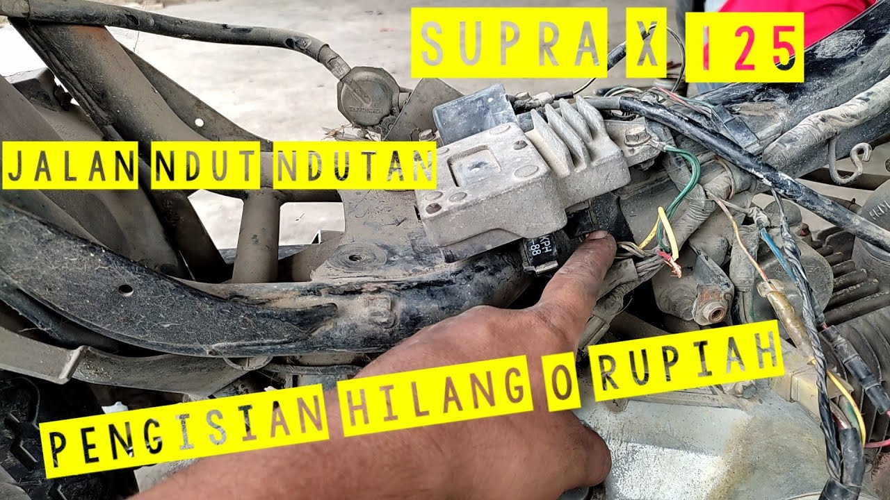 supra x125  pegisian hilang tidak harus ganti kiprok