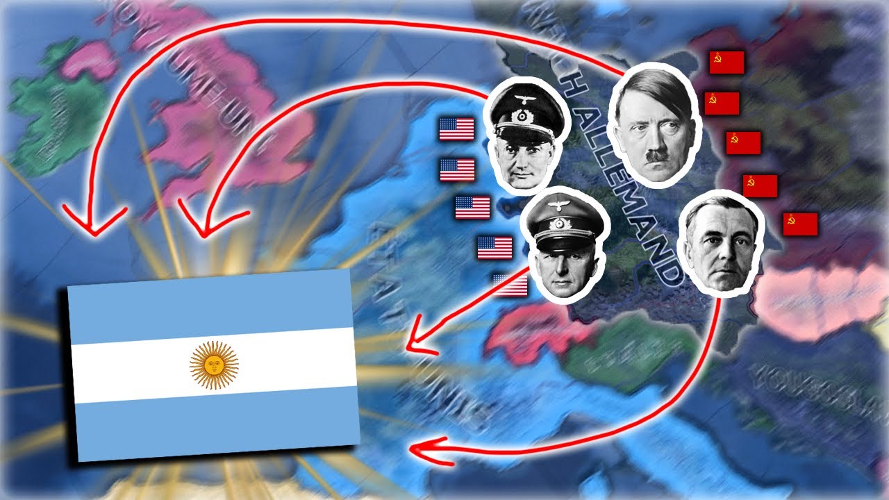 Hearts of Iron 4: Il faut évacuer le Fuhrer en Argentine 🤣😭