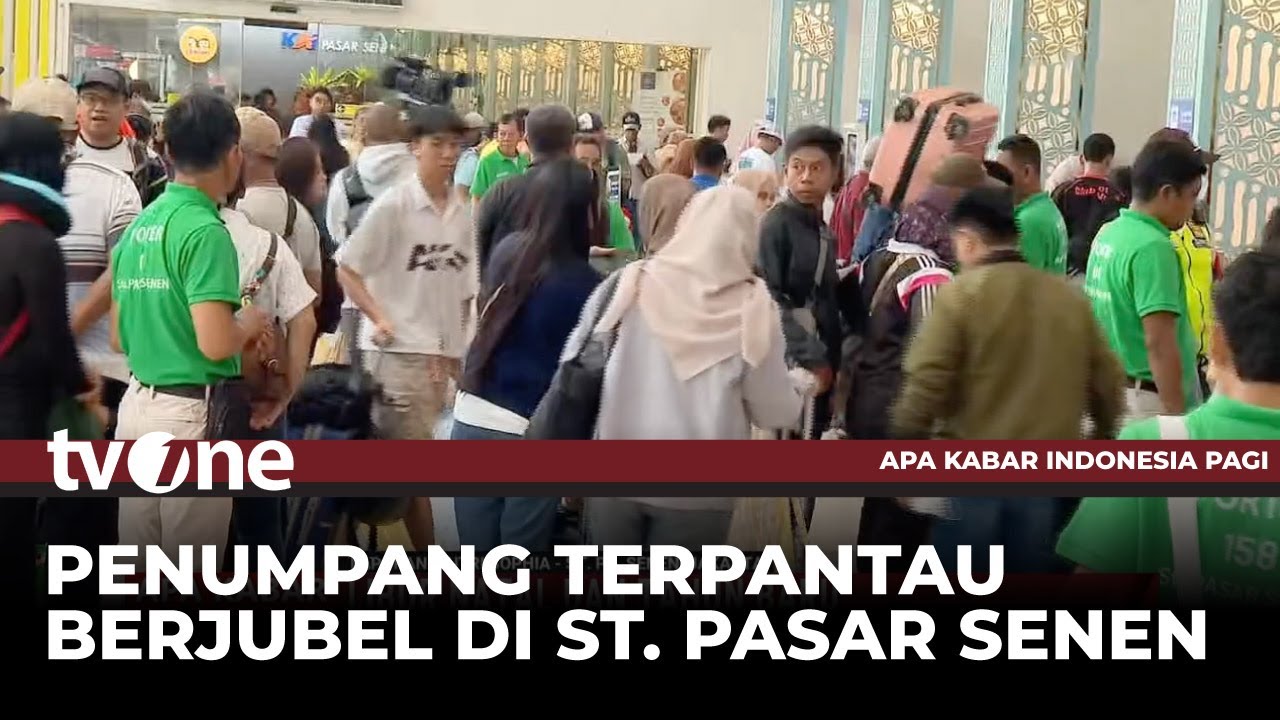 Antrean Penumpang Stasiun di Pasar Senen Jelang Libur Nataru 2025 Mulai Terlihat | AKIP tvOne