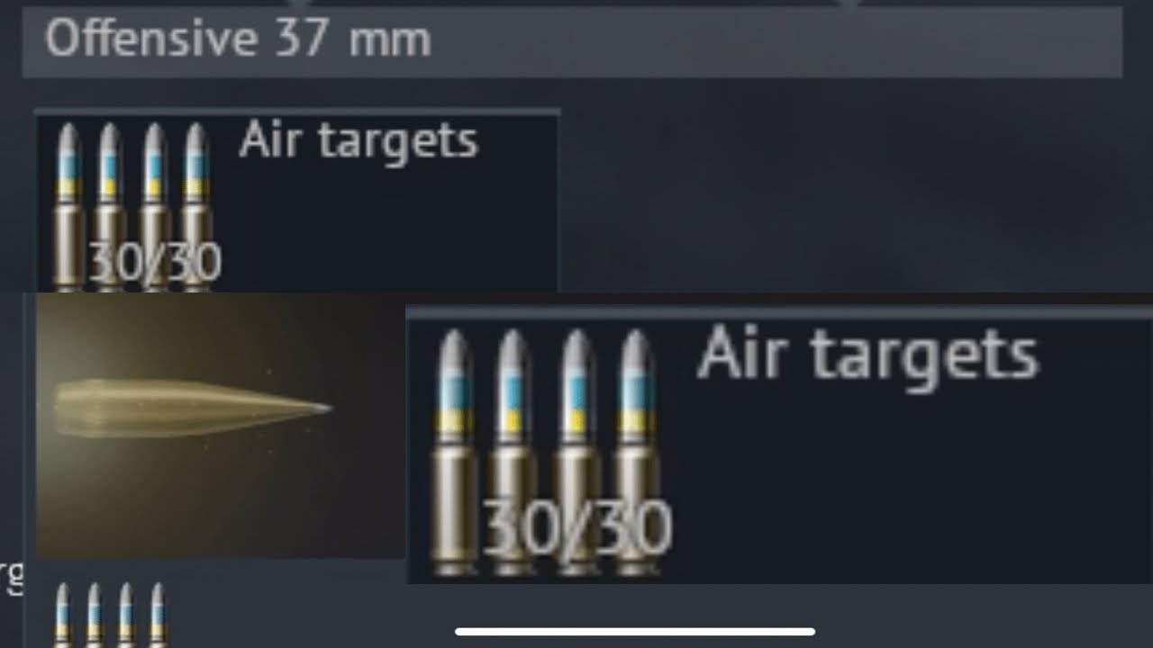 37 mm cannon with Air Targets Ammunition 💥💥