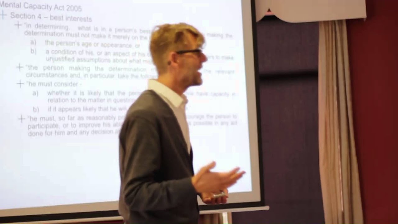 Richard Copson – understanding MCA/ DoLS