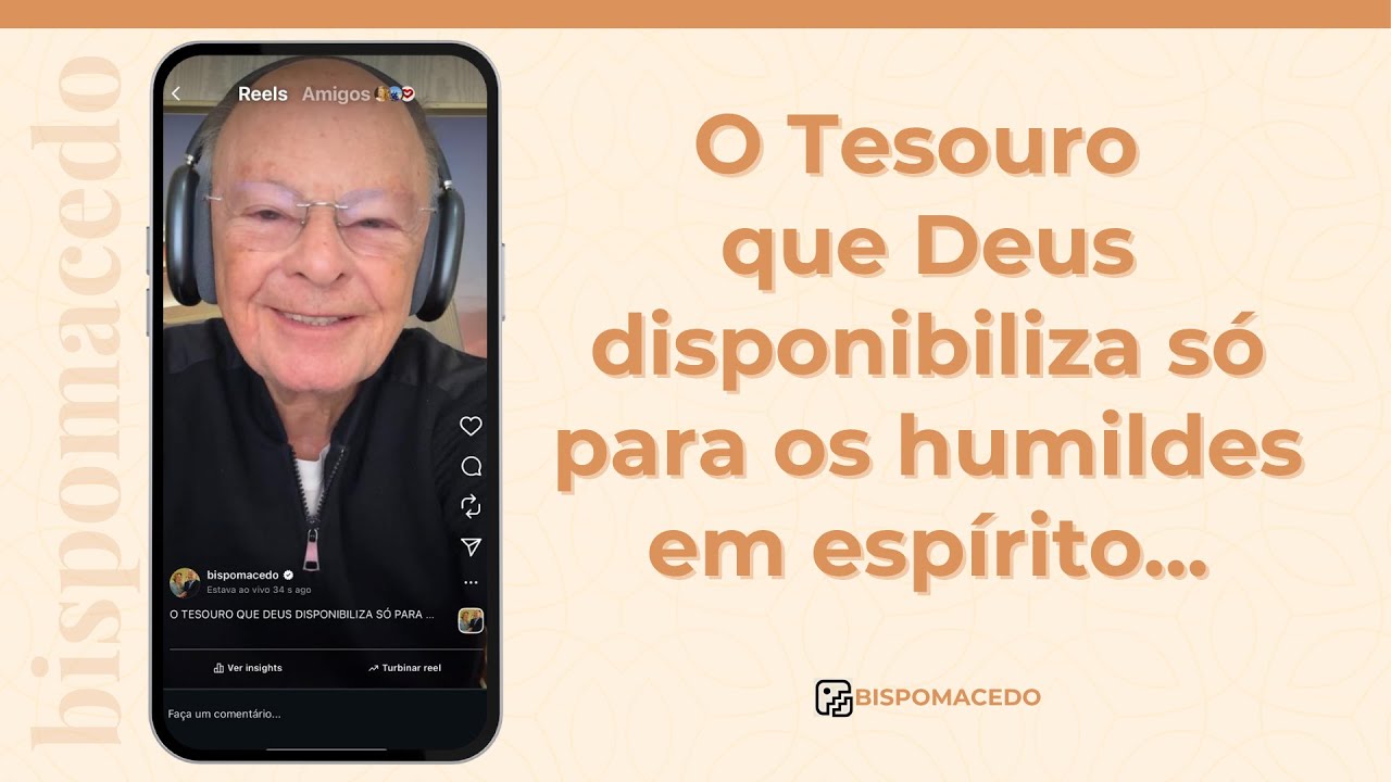 O Tesouro que Deus disponibiliza só para os humildes em espírito... - Meditação Matinal 17/10/25