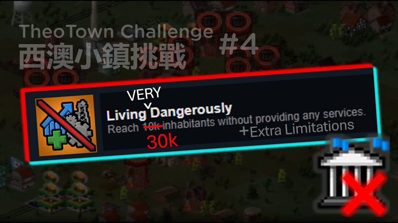 TheoTown, but I like living VERY dangerously