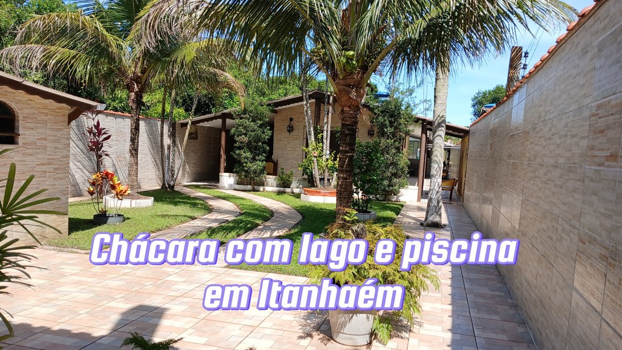 Chácara em Itanhaém com lago, piscina e muita natureza.