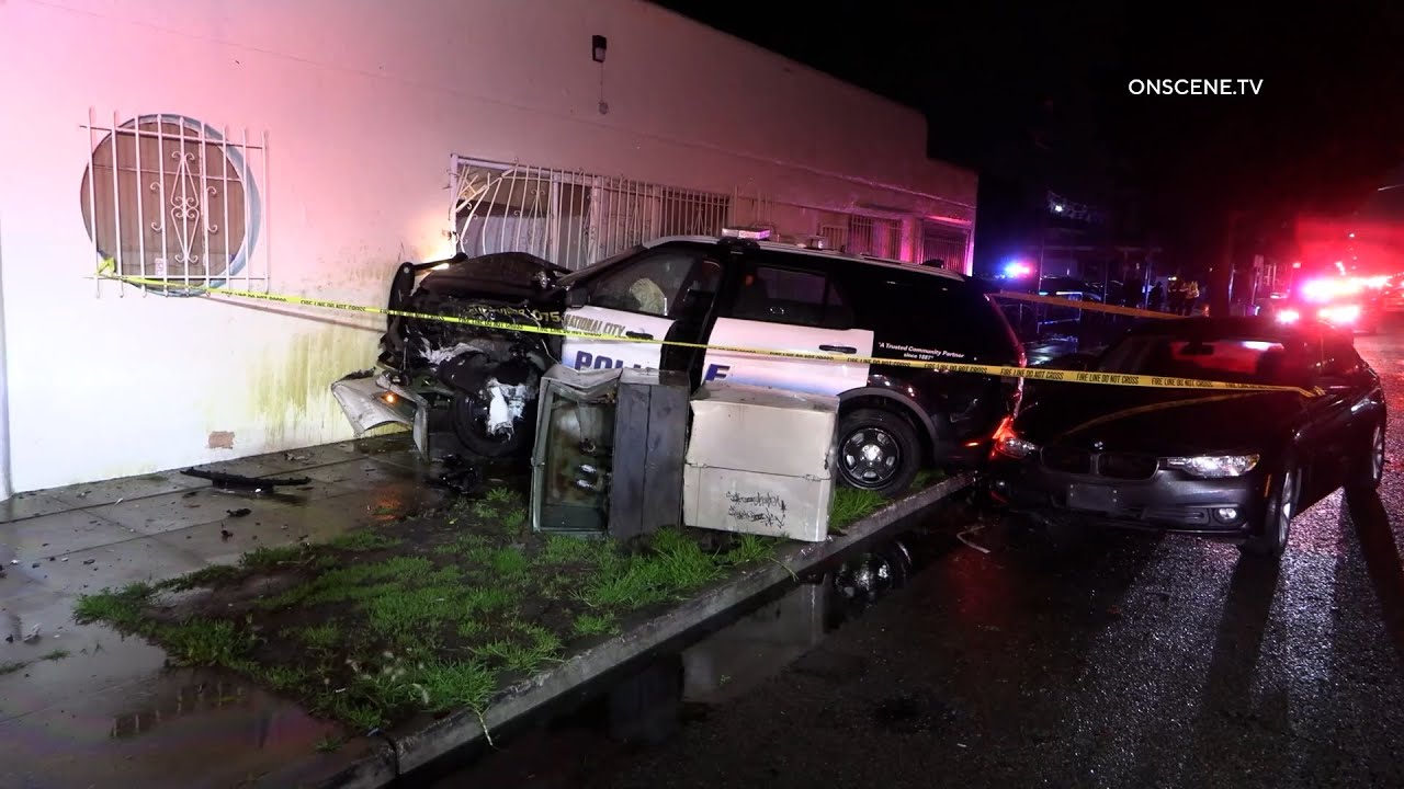 National City PD Unit Crashes