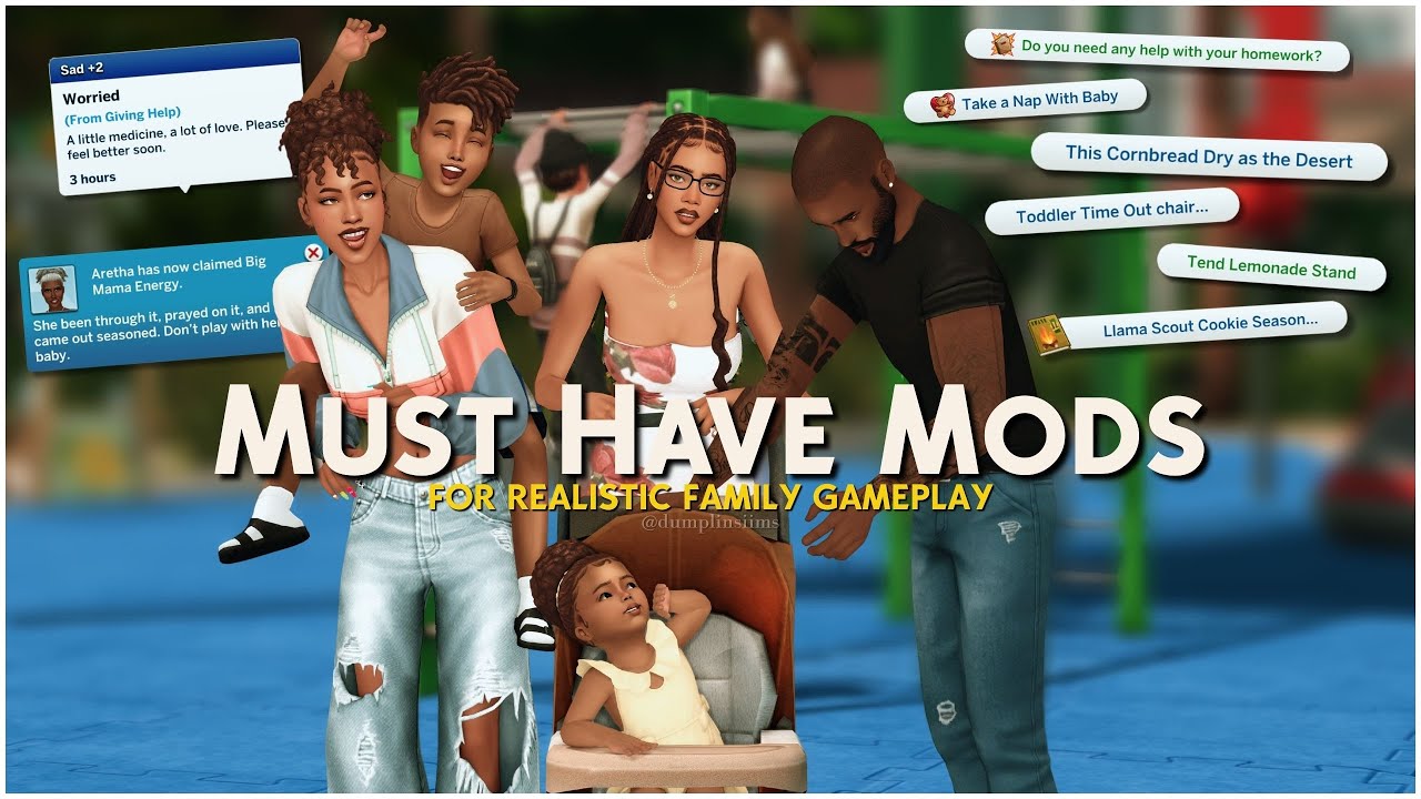 30+ Must Have Mods for Realistic Family Gameplay + Links | The Sims 4