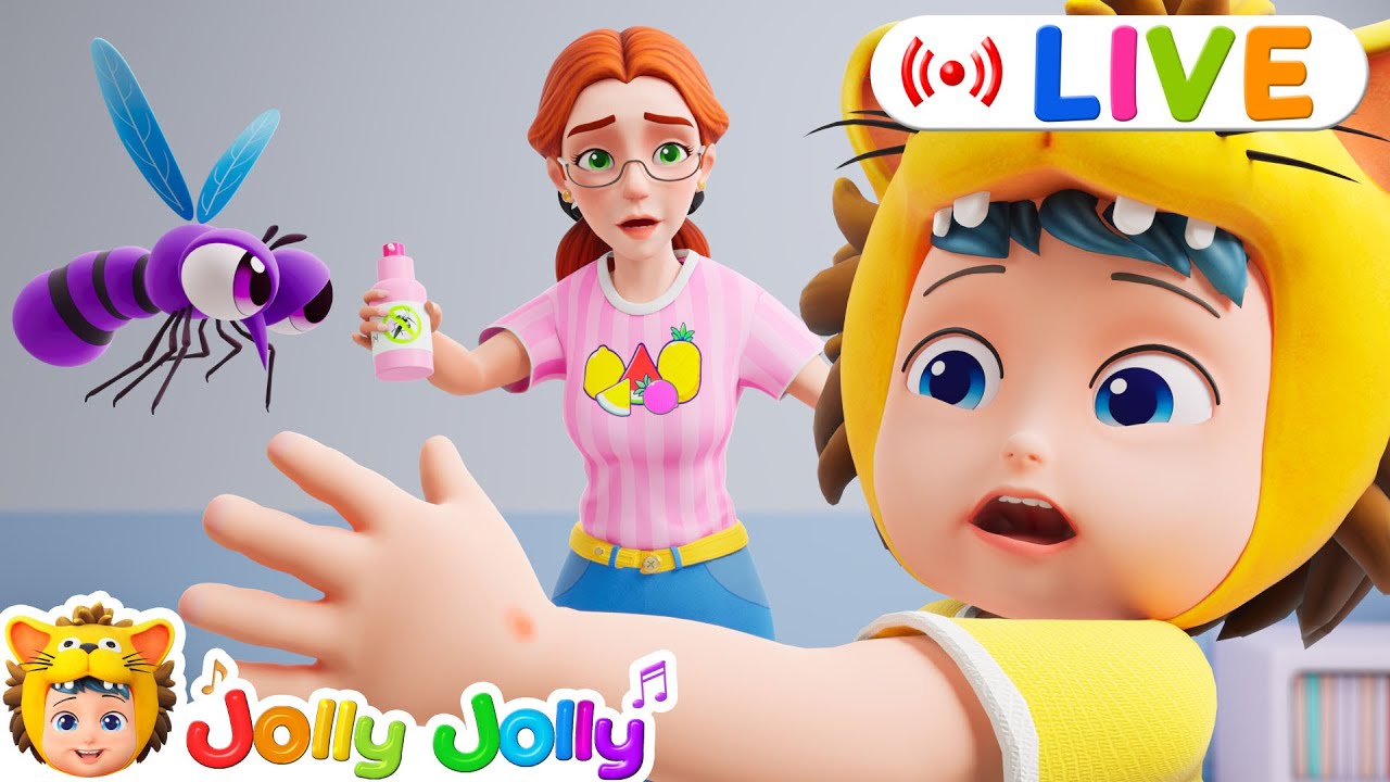 LIVE🔴Little Mosquito🦟, Ten Little Duckies + More Animal Songs | Jolly Jolly - Best Nursery Rhymes!