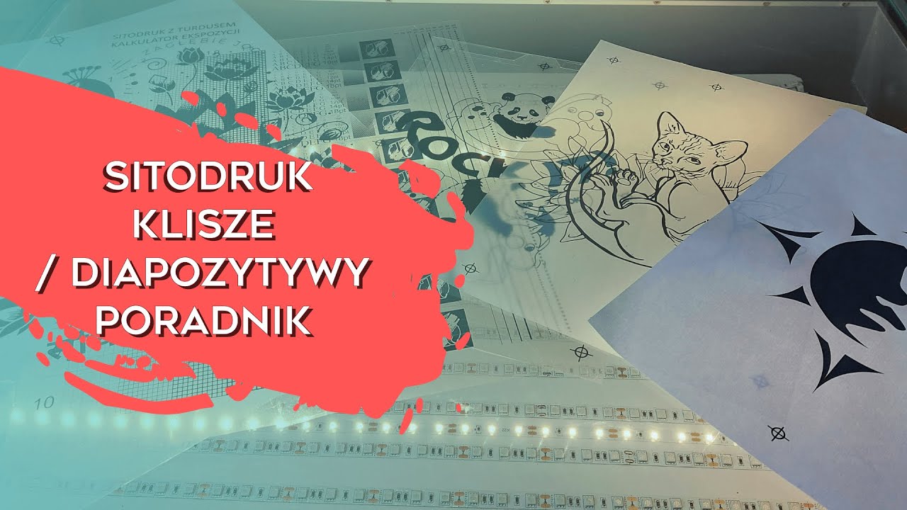 Sitodruk 26 - Sposoby przygotowania klisz do sitodruku - poradnik + update o tusze wieczne